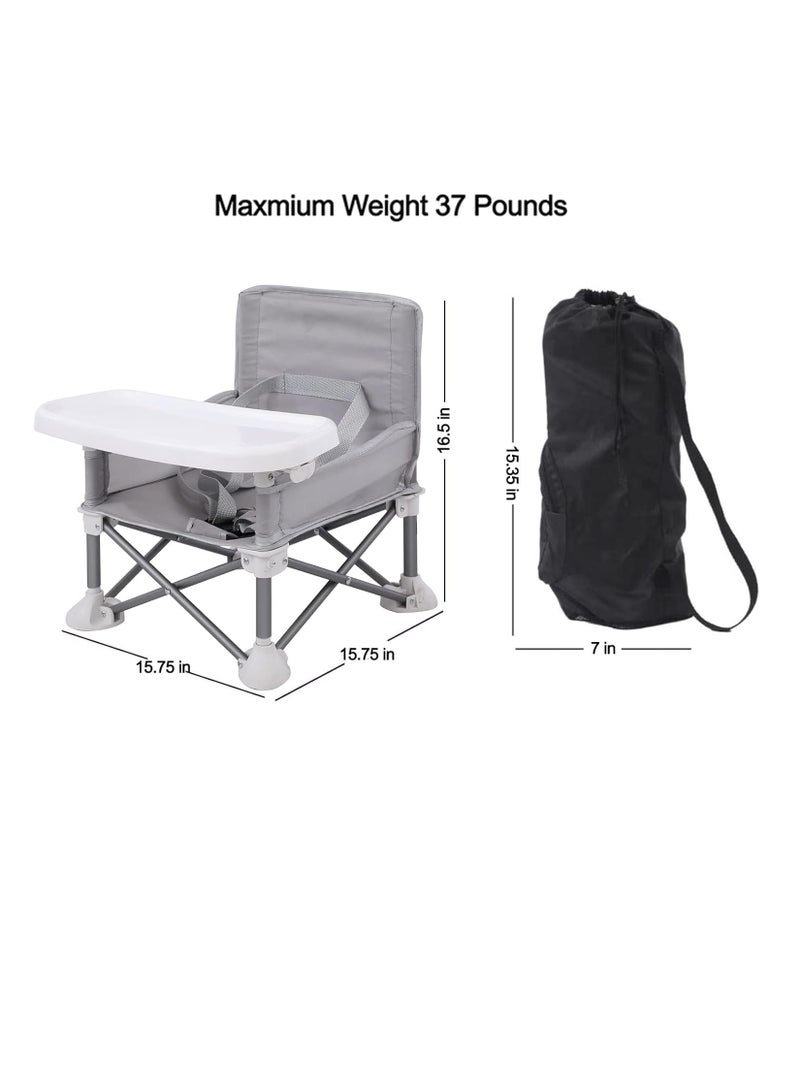 Portable Baby Seat Travel| Compact Fold with Straps for Indoor/Outdoor Use| Great for Camping, Beach, Lawn |Toddlers, Kids, Boys, Girls - Image 2