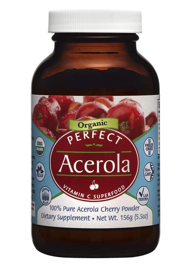 Perfect Supplements Perfect Acerola Powder 156 Grams 100% Pure Acerola Cherry Allnatural Vitamin C Superfood Immune System Support - Image 1