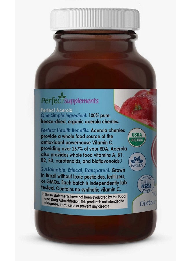 Perfect Supplements Perfect Acerola Powder 156 Grams 100% Pure Acerola Cherry Allnatural Vitamin C Superfood Immune System Support - Image 4