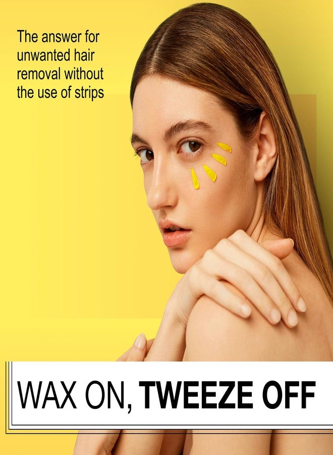 no tweeze مزيل شعر شمعي صلب بدون نتف، لا يحتاج إلى شرائط، مصنوع من شمع النحل النقي، 4 أوقيات - Image 2