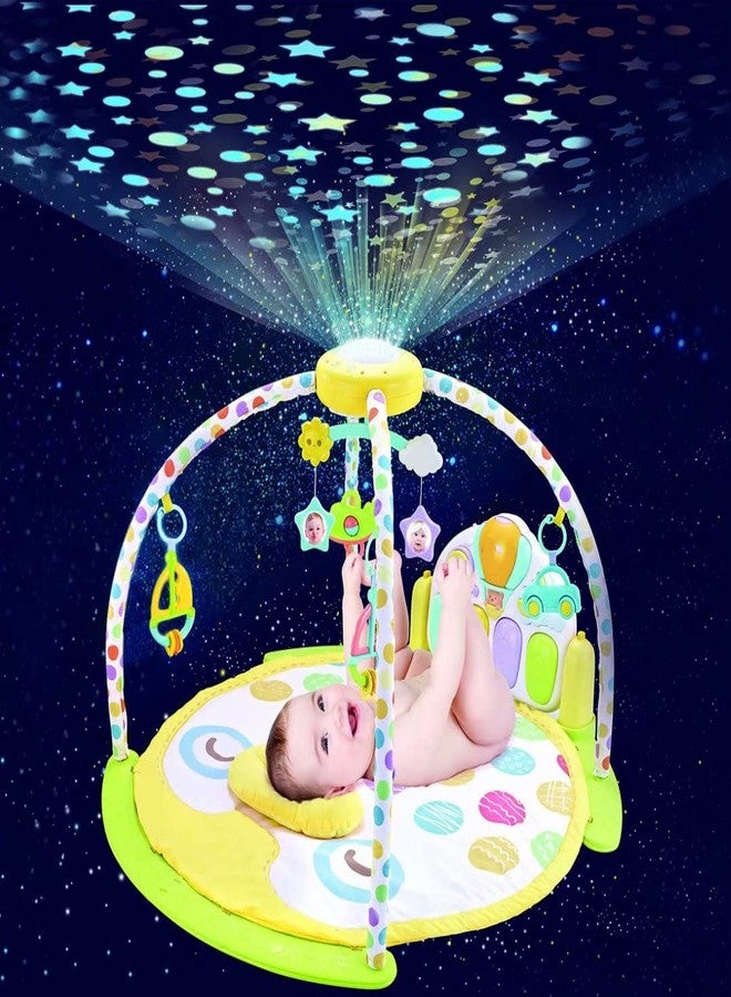 Mokshith Large Play Learn Infant Gym Toys Piano Activity Baby Kick and Gym Play Mat Lay & Play 3 in 1 Fitness Music and Lights Fun Piano for 0-36 Months Girl Boy - Image 2