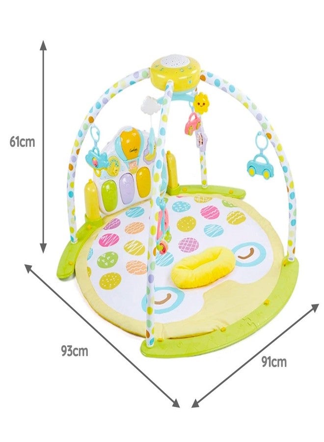 Mokshith Large Play Learn Infant Gym Toys Piano Activity Baby Kick and Gym Play Mat Lay & Play 3 in 1 Fitness Music and Lights Fun Piano for 0-36 Months Girl Boy - Image 4