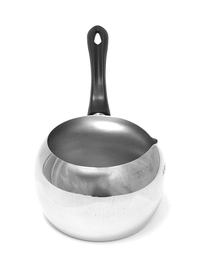 Hascevher - Arian Stainless Steel Circle Shape Milk Pot with Ergonomic Handle Durable, Heat-Resistant, and Compatible with All Stovetops - 800ML - Image 1