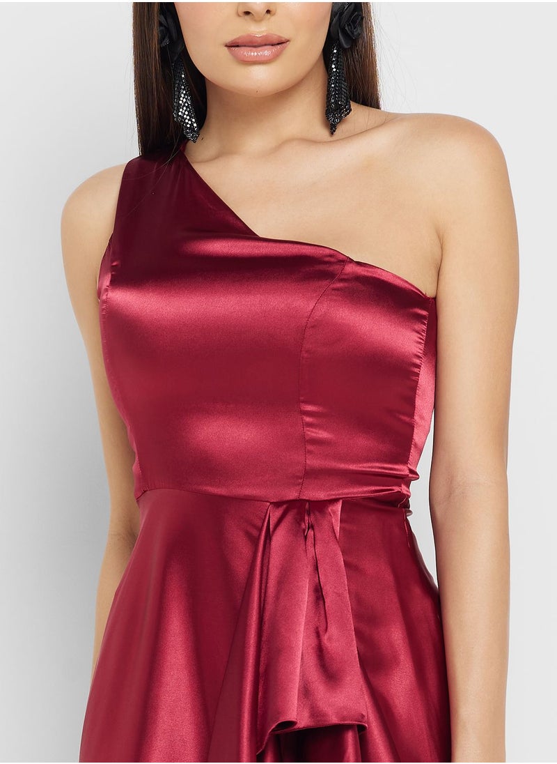 One Shoulder Ruffle Detail Dress - pzsku/Z91DE499D88B0D420FE2EZ/45/_/1717417244/51175a9e-d2ed-400a-b839-adbdb0706972