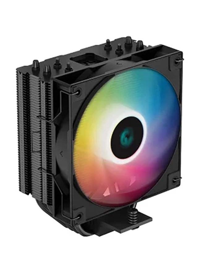 DEEPCOOL AG400 BK ARGB Single Tower 120mm CPU Cooler, 2000 RPM Fan Speed, 75.89 CFM Airflow, ARGB LED, 3.36W Power, ≤31.6 DB(A) Fan Noise, LGA1700/1200/AM5/AM4 Black | R-AG400-BKANMC-G-2  - Image 2
