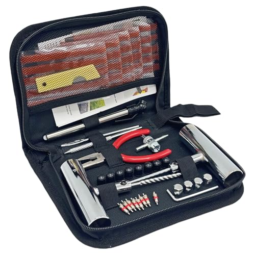 TONZACK 61Pcs Tire Repair Kit Wheels Quick Seal Universal Tire Repair Tools for Tire Repair for Car Truck Tractor Trailer Motorcycle - Image 1