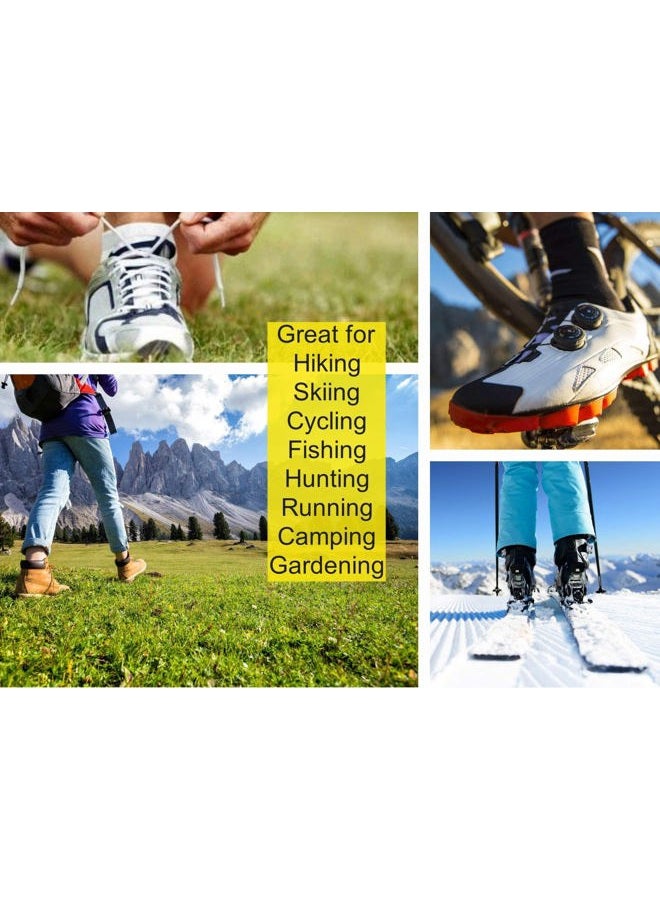 21C 1.5mm Thermal Neoprene Toe Warmers - 2 Pairs (4 Foot Warmer Booties) for Cycling, Hiking, Camping - Toe Socks - 2 Size 2 - Image 5