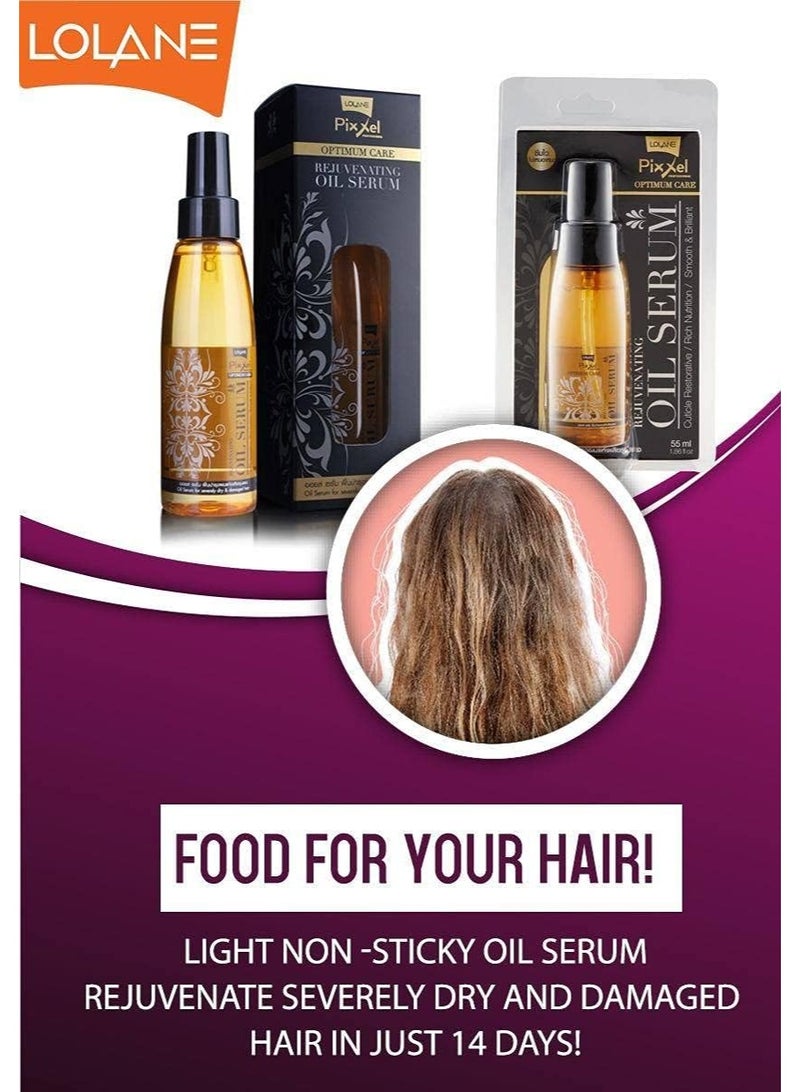 Lolane Pixxel Optimum Care Rejuvenating Oil Serum for Severely Dry & Damaged Hair, 127 ml - Image 3
