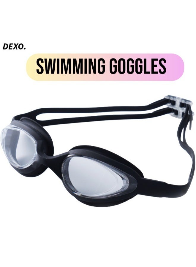 DEXO Junior 2.0 Swimming Goggles – Anti-Fog, Leakproof Silicone, Adjustable Strap, Kids Swim Goggles for Boys & Girls (Cobalt/Black) - Image 1