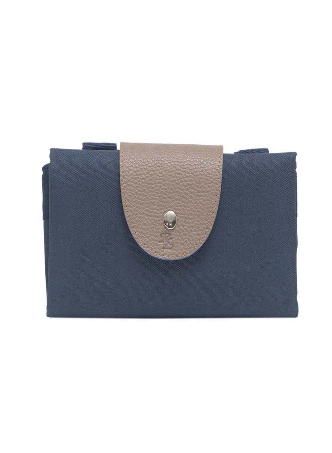 Rustic Leather Foldable Shopping Bag for women/grocery/travel - Image 1