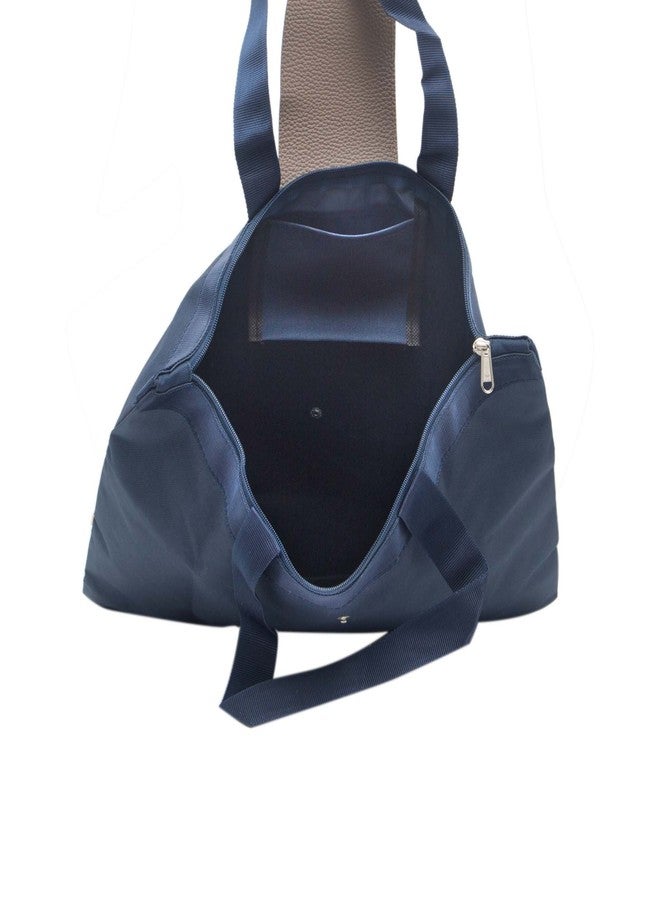 Rustic Leather Foldable Shopping Bag for women/grocery/travel - Image 5