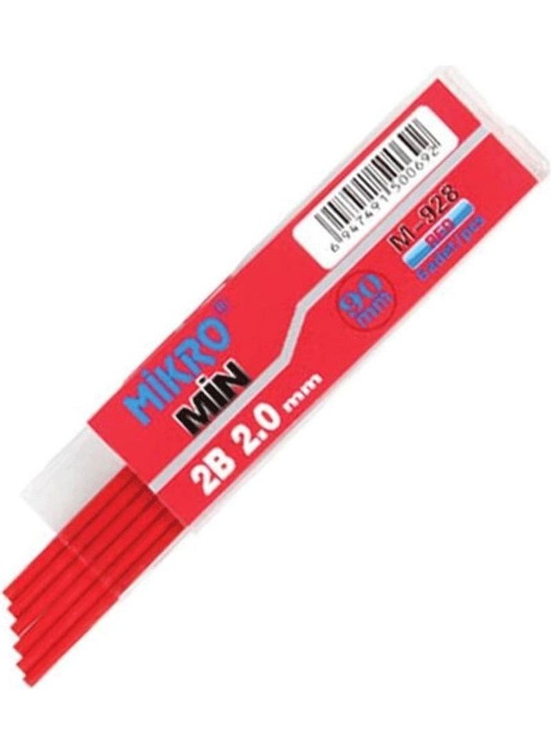Mikro Micro Pen Tip 2.0mm 2b Micro 2b Pen Tip 2mm Red  - Image 2