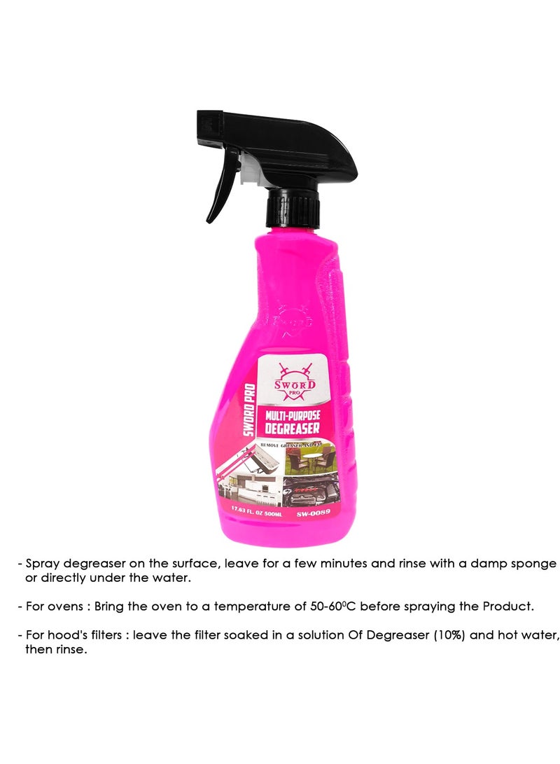 SWORD PRO 500ml Degreaser - Multi-Purpose Cleaning Solution SW-0089 - Image 2