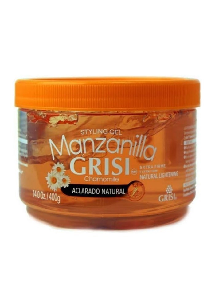 Grisi Manzanilla Chamomile Styling Gel - Extra Firm Hold, 14 Ounce