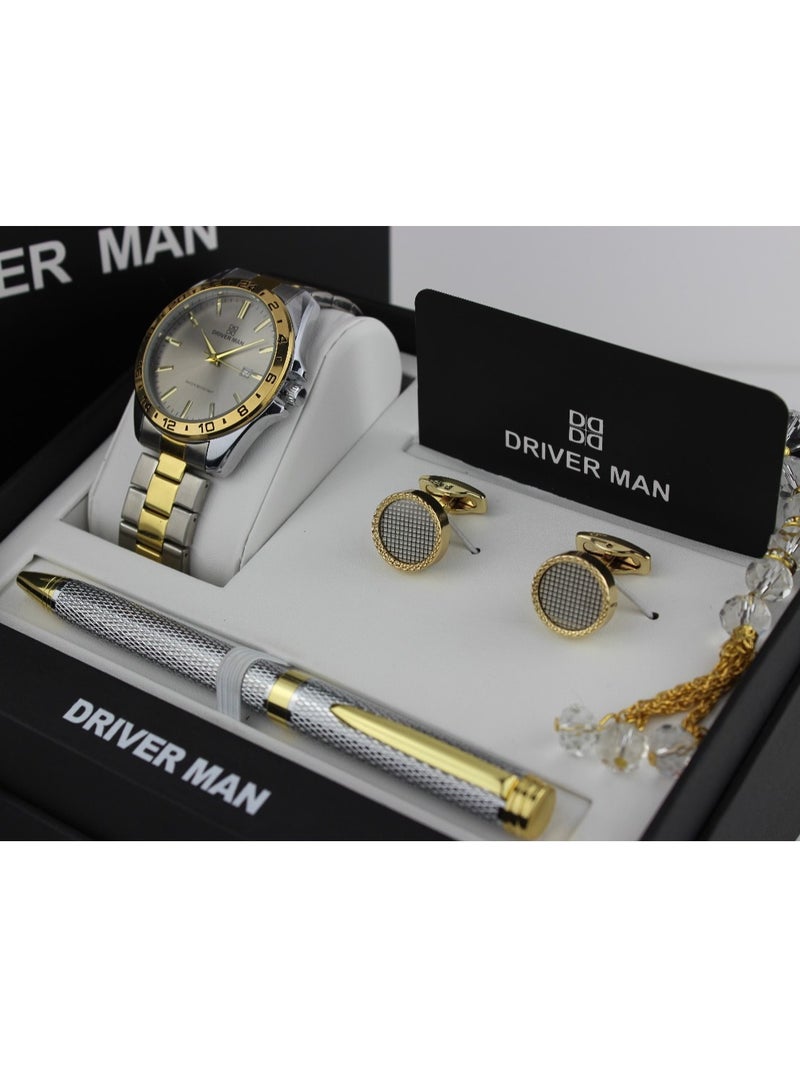 Watch A men's watch set consisting of four pieces