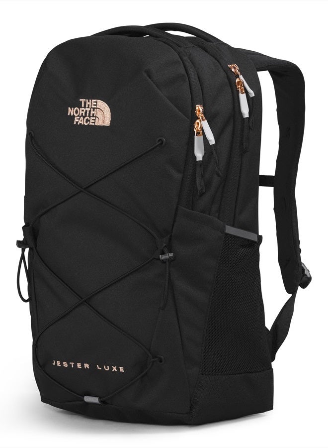 THE NORTH FACE Women's Every Day Jester Laptop Backpack, TNF Black/Burnt Coral Metallic, One Size  - Image 2