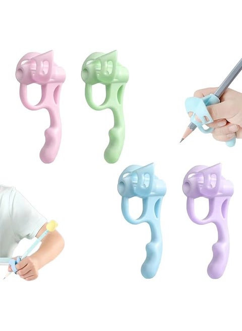 Pencil Grips For Kids Pencil Gripper Holder 8 Pcs Silicone Material Soft Touch Flexible Comfortable Practical Portable Tool Suitable For Children And Students Aged 3 7