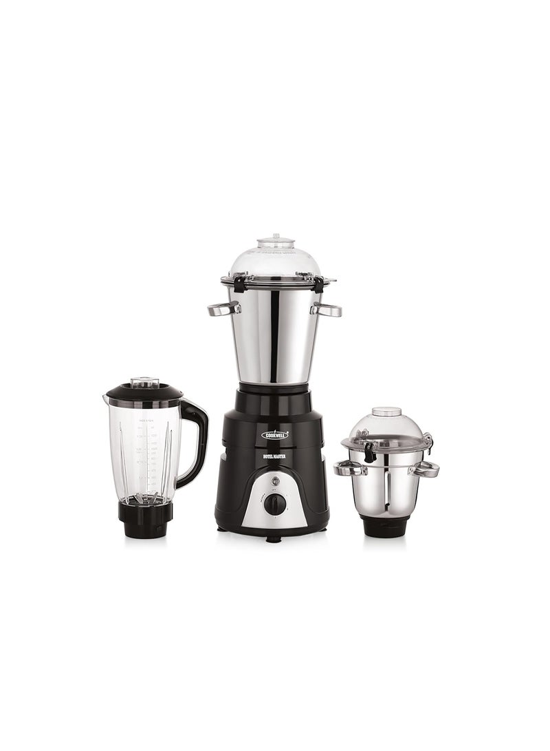 Cookwell Commercial Mixer Grinder 1500 Watt for Cafes, Restaurants, Hotels, Canteens (2HP - 3 Jar), Black - Image 1