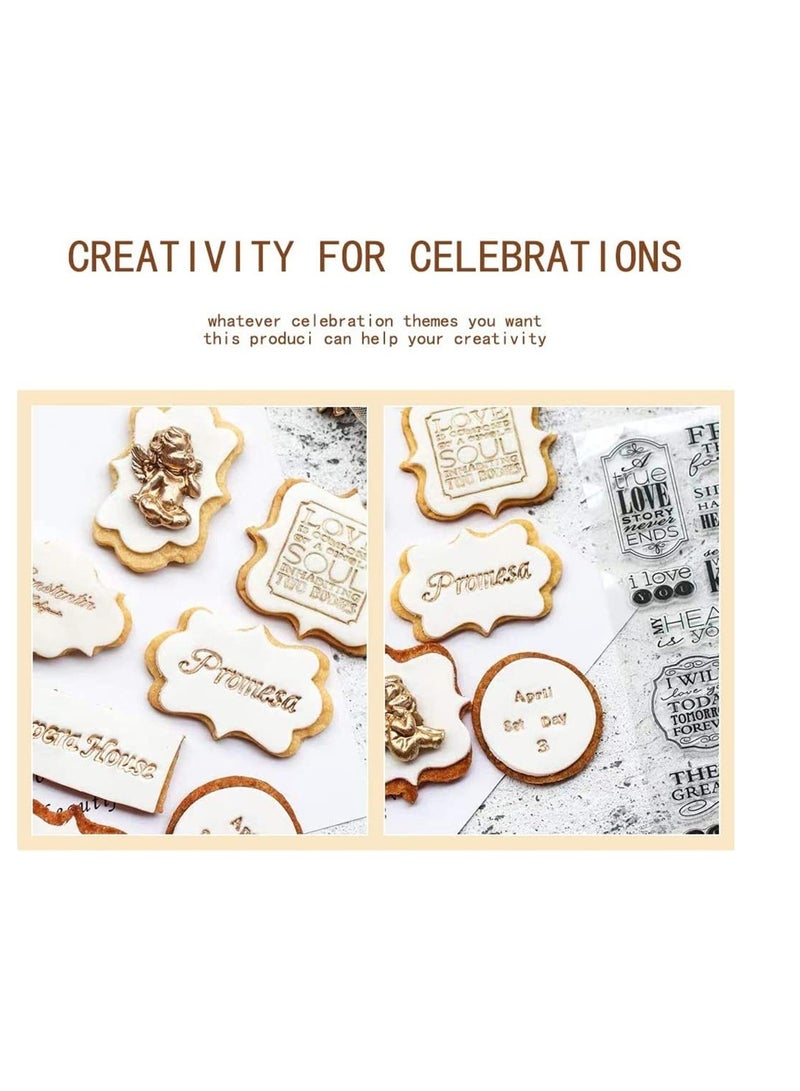 Zikra 4 Pcs Alphabet Cake St Tool Numbers Fondant Cake Mould DIY Cookie St Cutter Handmade English Letters Biscuit Cake Cookie Baking Tools - Image 2