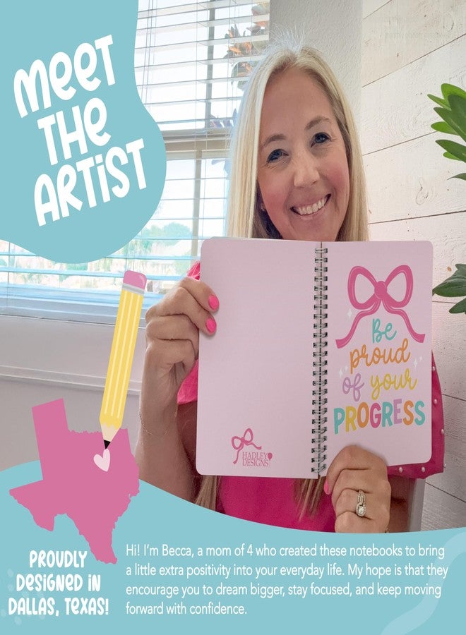 Hadley Designs Inspirational Notebooks For Women - Motivational Journal for Women, Inspirational Journal for Woman, Motivational Notebook for Writing, Blank Positive and Spiritual Notebooks with Quote - Image 2