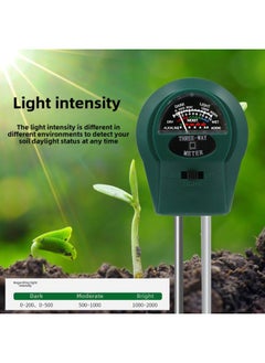 Generic 3 In 1 Soil Detector Pointer Light Ph Soil Tester Horticultural Planting Soil Moisture Meter-Model:3 In 1 Soil Detector (double Needle)  - Image 3