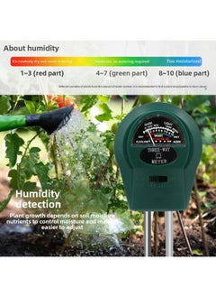 Generic 3 In 1 Soil Detector Pointer Light Ph Soil Tester Horticultural Planting Soil Moisture Meter-Model:3 In 1 Soil Detector (double Needle)  - Image 4