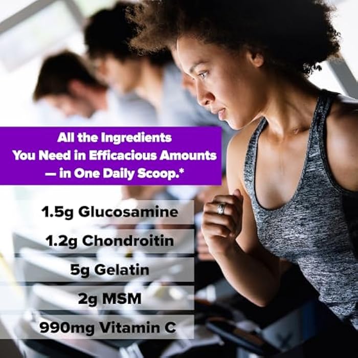 Labrada Nutrition Elastijoint, Grape - Glucosamine Joint Support Supplement Powder for Men & Women, Joint Relief & Bone Health Supplement with MSM, Glucosamine Chondroitin MSM - Gluten-Free - Image 5