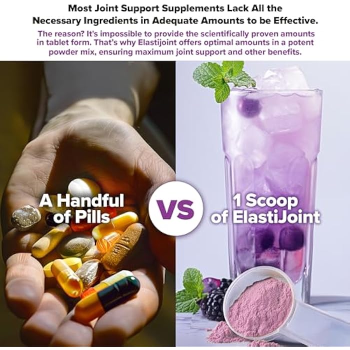 Labrada Nutrition Elastijoint, Grape - Glucosamine Joint Support Supplement Powder for Men & Women, Joint Relief & Bone Health Supplement with MSM, Glucosamine Chondroitin MSM - Gluten-Free - Image 3