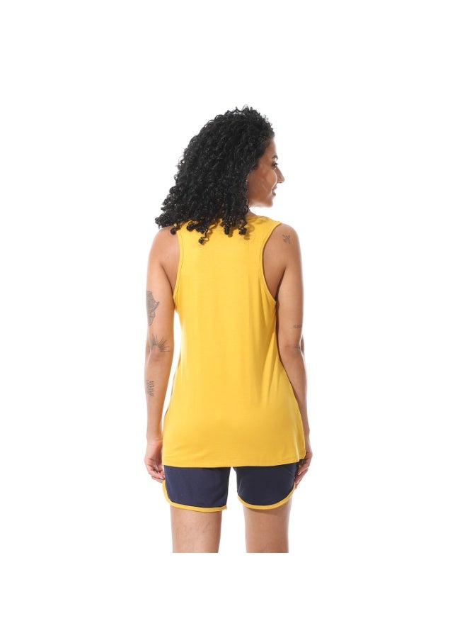 Caesar Women's hot shorts with chest prints - Image 4