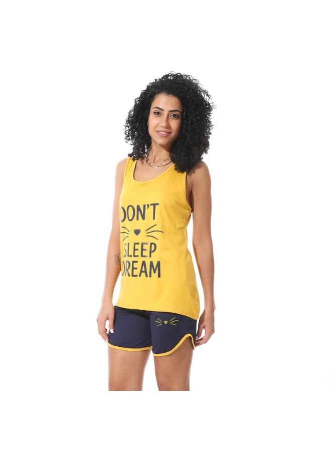 Caesar Women's hot shorts with chest prints - Image 2