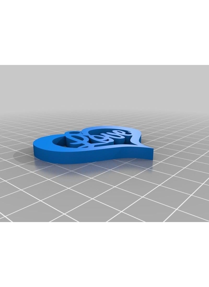 Epm3d Heart Love Keychain Plastic Apparatus  - Image 1