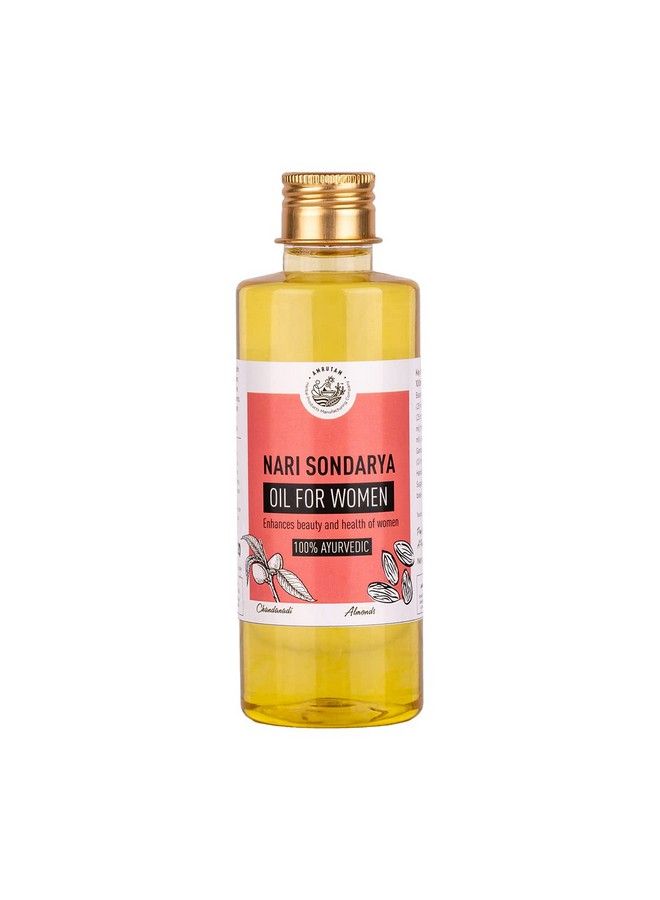 Amrutam Nari Sondarya Oil Enhances Beauty And Health Of Women With Almond Oil Olive Oil 200 Ml - Image 1