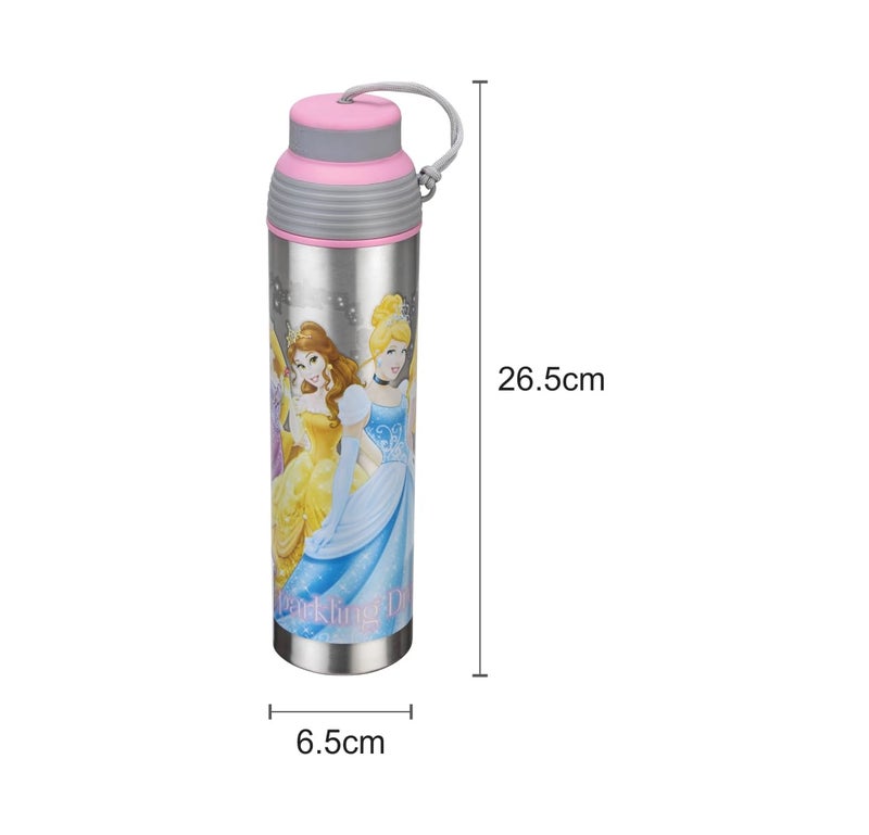 JOYO Disney Avengers Pluto Single Walled, Leak-Proof & BPA Free Stainless Steel Sipper Bottle - 800 ml (Princess) - Image 3