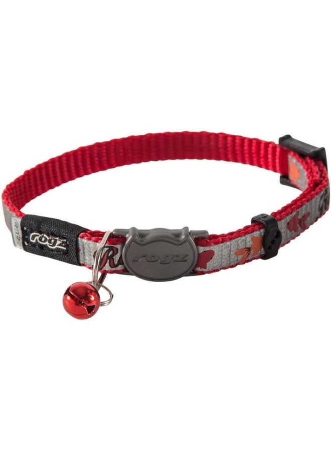 طوق روجز ريفلكتوكات أحمر سمكة صغير جداً