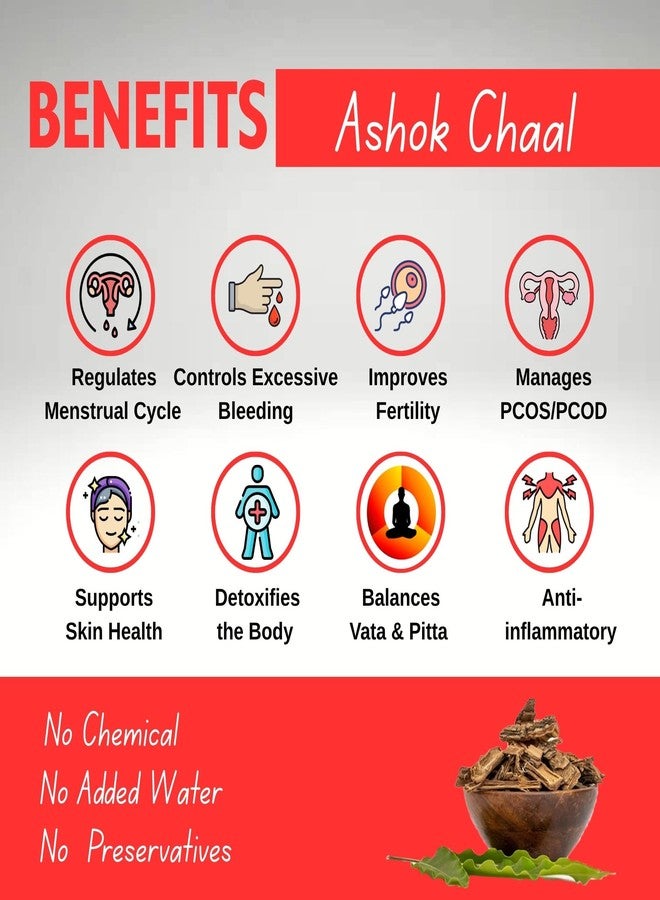 BrijBooti Ashok Chaal 200 Gr - Ashoka Bark - Saraca Ashoka Bark - Ashok Tree - Image 2