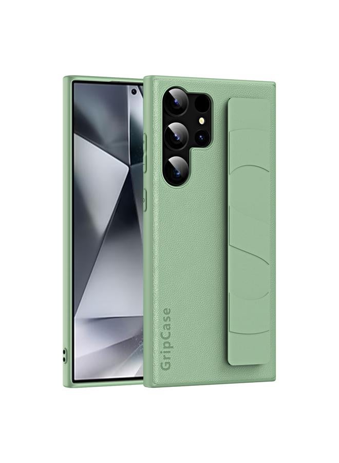 اس-توب جراب لهاتف Samsung Galaxy S24 Ultra 5G مع غطاء خلفي مرن بمقبض معصم - Image 1