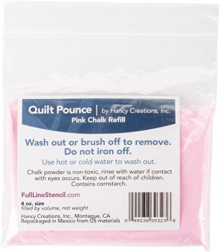 Hancy Quilt Pounce Chalk Refill, 4oz Pink - Image 3