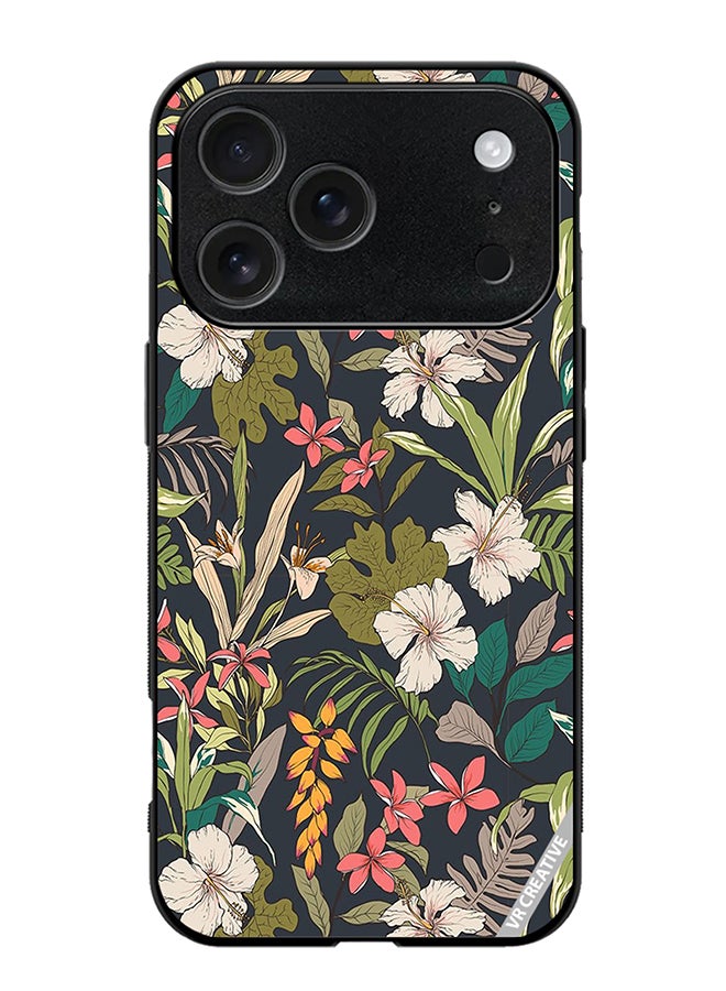 VR CREATIVE Protective Case Cover For Apple iPhone 17 Pro Max Flower Design Multicolour
