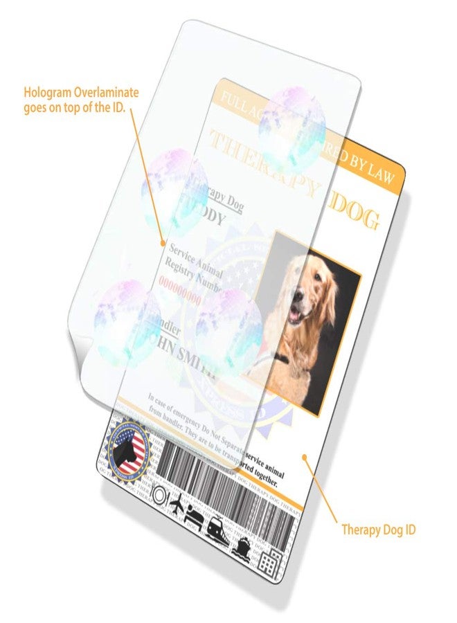 إكسبريس آي دي بطاقة تعريف مخصصة ثلاثية الأبعاد لكلاب العلاج من إكسبريس آي دي مع صورة - تتضمن التسجيل في السجل الوطني للكلاب - جاهزة لرمز الاستجابة السريعة - Image 5