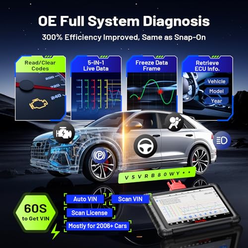 Autel Scanner MaxiCheck MX900: 2026 Bidirectional Scan Tool Upgrade of MX808S MK808S MK808BT-Pro, US Ver. of Autel MK900BT MK900, CANFD &DOIP, 40+Services, 3000+ Active Test, All-System Diagnose - Image 5