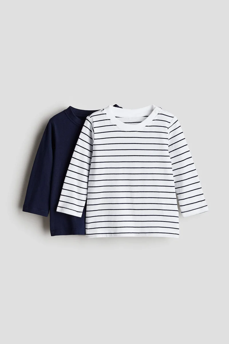 H&M 2-pack long-sleeved jersey tops