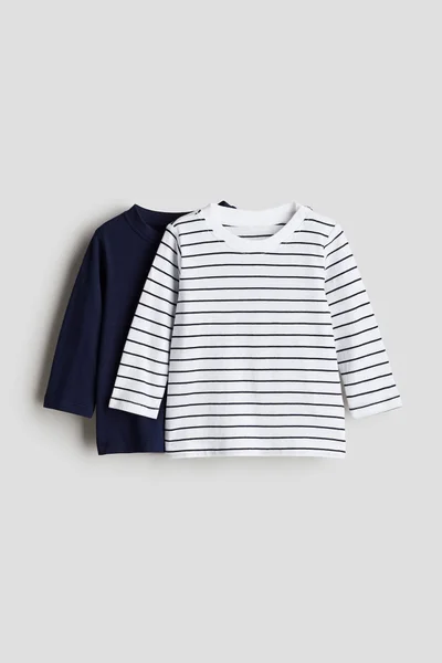 H&M 2-pack long-sleeved jersey tops