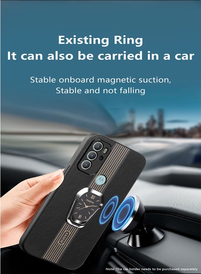 Suitable for Motorola G60S liquid leather mobile phone caseMOTO G60S car magnetic ring holder - Image 4