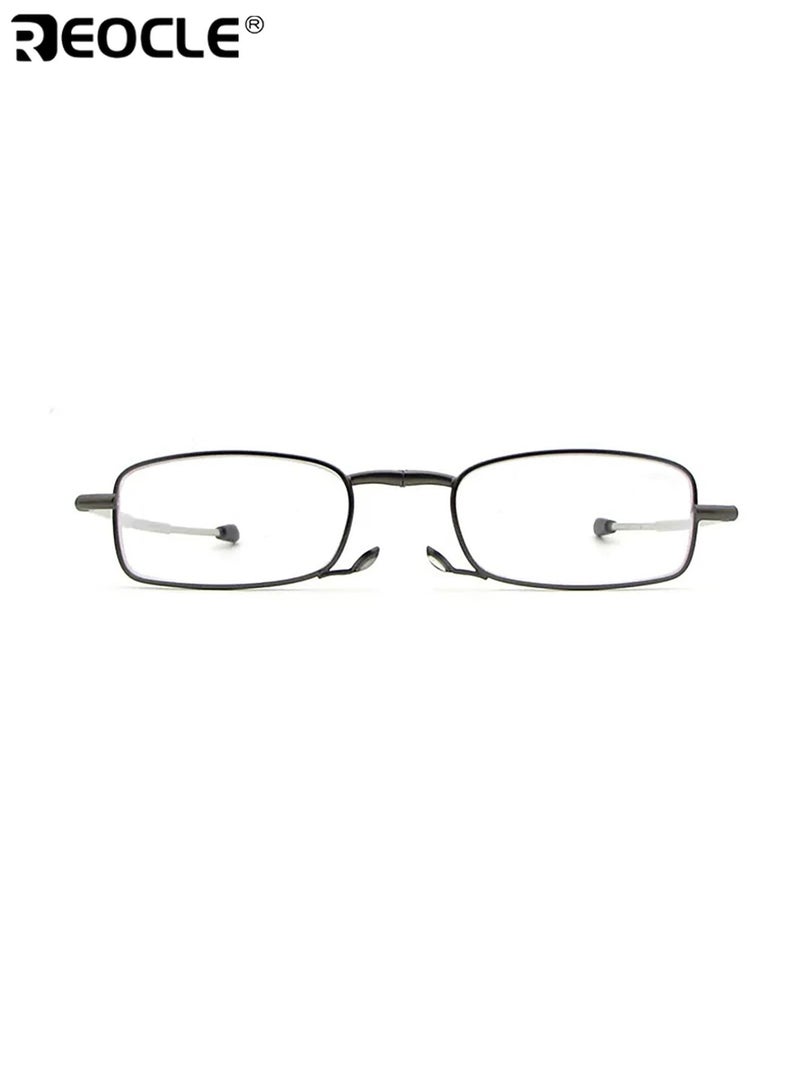 ريوكل نظارات قراءة قابلة للطي للجنسين، مع حماية من الضوء الأزرق، وعدسات بيضاوية، وقارئ محمول بإطار خفيف الوزن، للاستخدام اليومي على الكمبيوتر. - Image 5