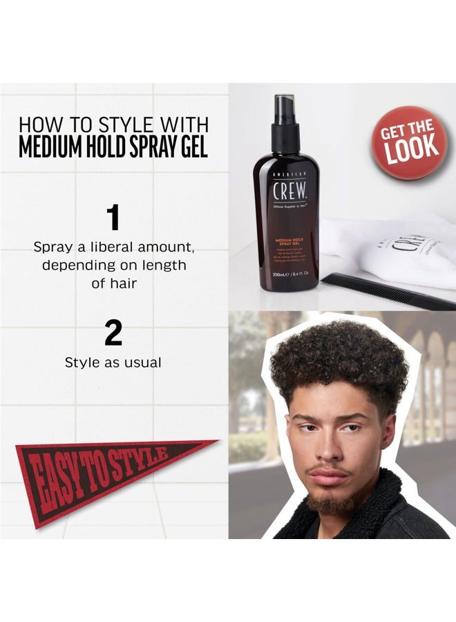 AMERICAN CREW بخاخ شعر أمريكان كرو للرجال، تثبيت متوسط، 8.45 أونصة سائلة - Image 3
