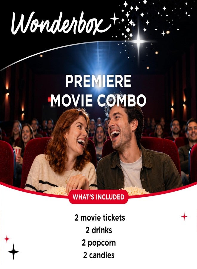 Wonderbox Regal Movie Gift Box, 2 Tickets, 2 Drinks, 2 Popcorn & 2 Candies Movie Night Experience for 2, Valid at 425 Locations - Image 3