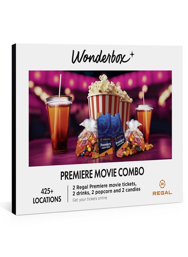 Wonderbox Regal Movie Gift Box, 2 Tickets, 2 Drinks, 2 Popcorn & 2 Candies Movie Night Experience for 2, Valid at 425 Locations - Image 1