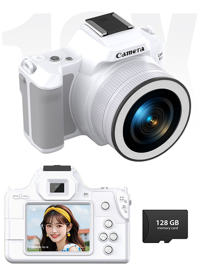 Mini Digital Camera 48MP DSLR Camera 2K HD 16X Digital Zoom Camera Travel Camara with 128G Memory Card , 2inch IPS Scree, Video Recording Camara - Image 1