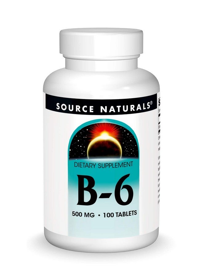 Source Naturals Vitamin B6 500 Mg Immune System Support 100 Tablets - Image 2