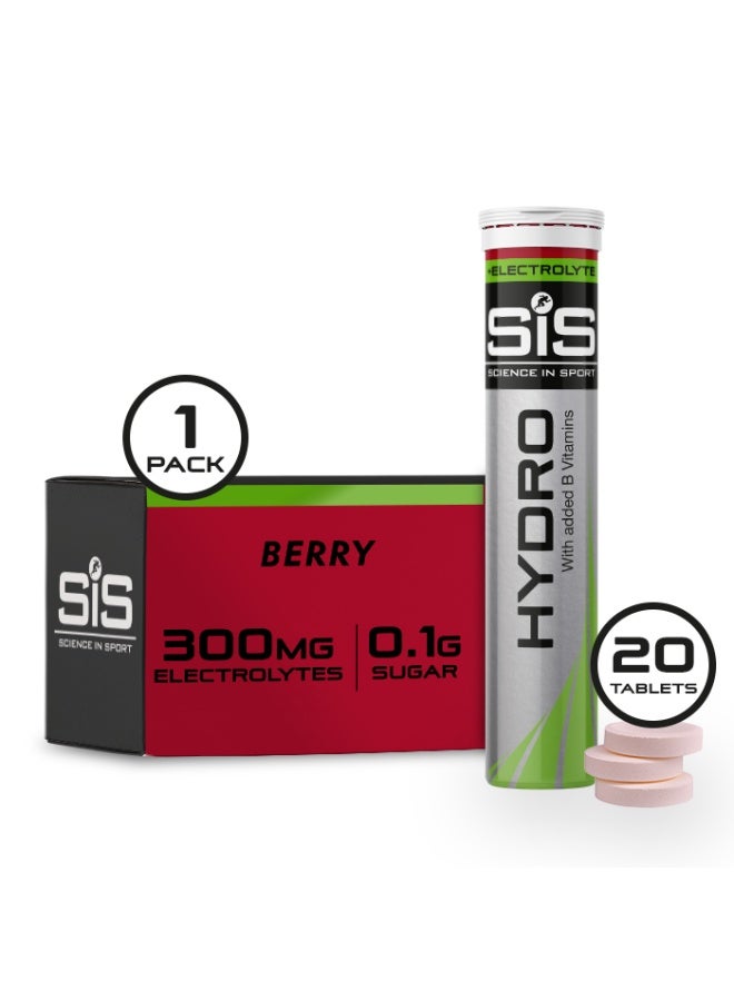 AFAMED Science in Sport Hydro Electrolyte Tablets Berry 20 Tablets (4.2g Each) - Pack of 8 - Image 1